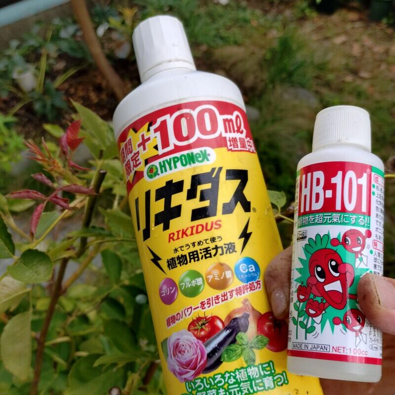 リキダスとHB-101どちらも活力剤