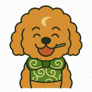 木枯らしもんじろうのイラスト トイプードル